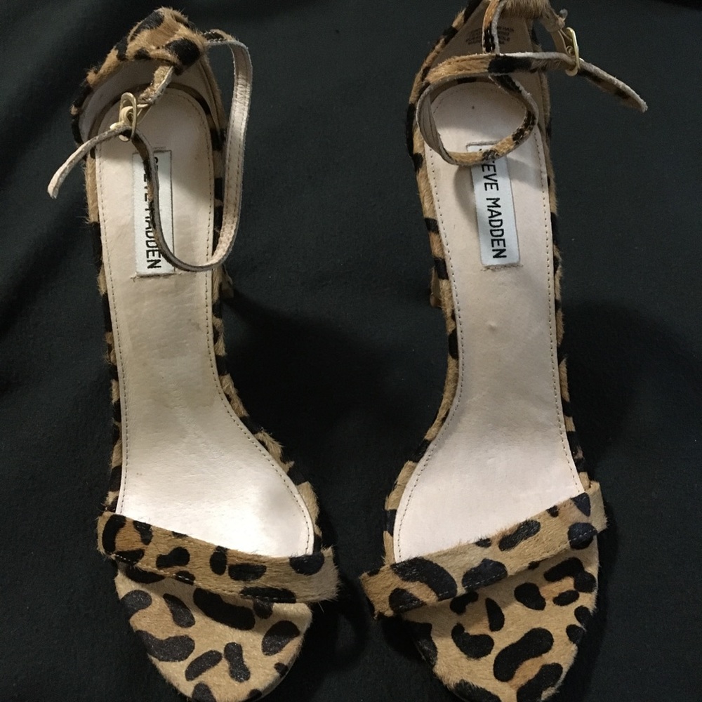 Steve Madden Leopard Strap Heels